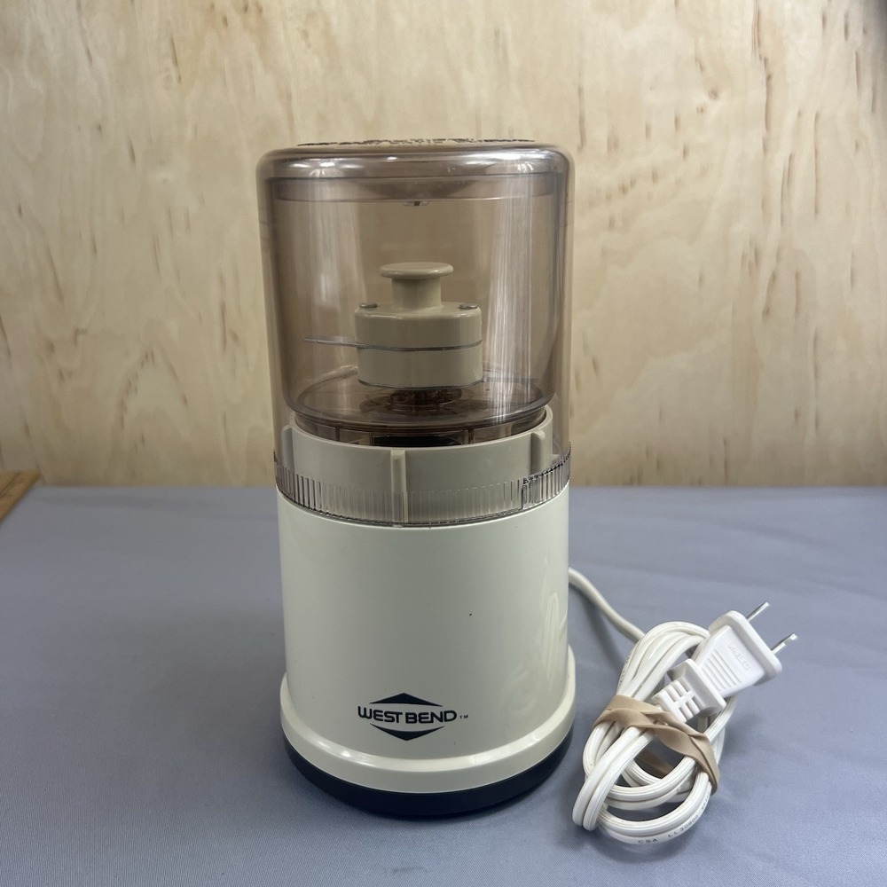 West Bend Vintage Food Chopper 6501 Compact Electric Blender Grinder Shredder